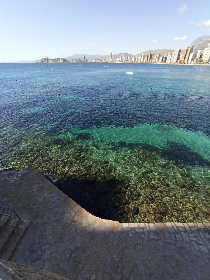 Estudio Primera Linea Con Acceso Privado Al Mar Benidorm Extérieur photo